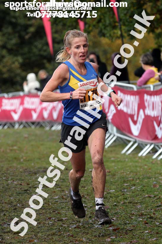 Senior women, National Cross Country Relay Champs., Berry Hill Park, Mansfield.  Photo: David T. Hewitson/Sports for All Pics